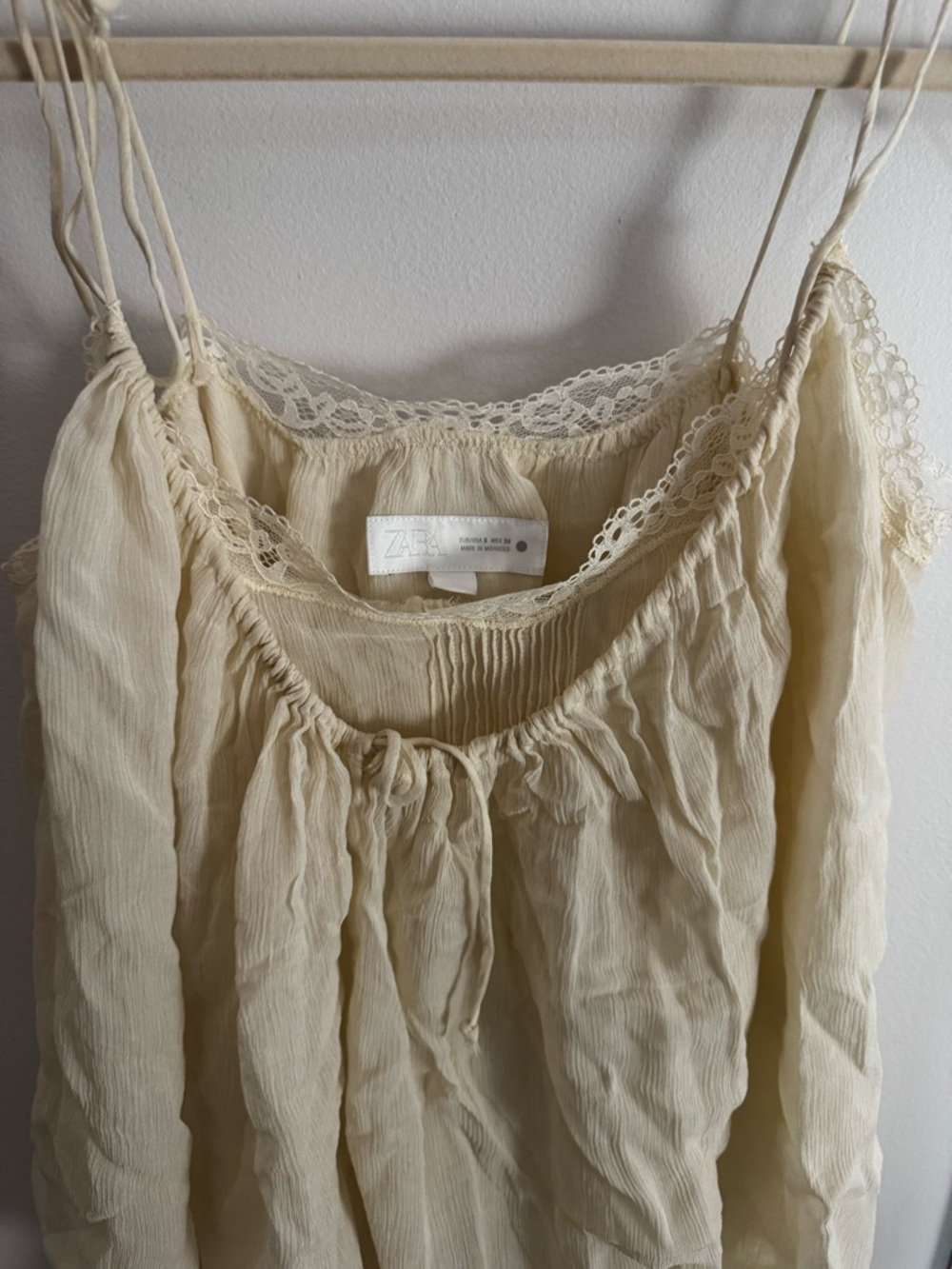 ZARA Semi Sheer Laci Tank Cami Top - NWOT - Picture 6 of 8